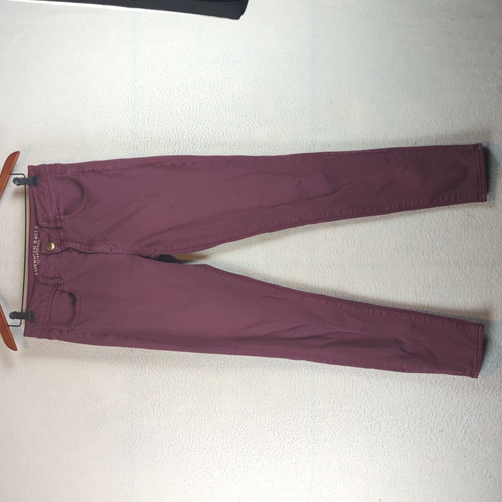 American Eagle Womens Purple Hi-Rise Stretch Jeggings Pants Size 8